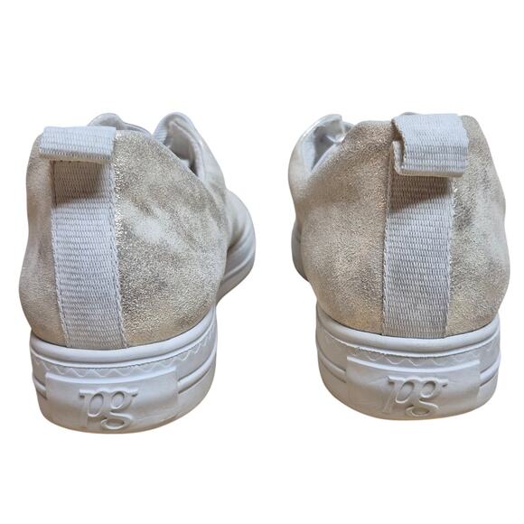 Paul Green Mineral Metallic Silver White Scotty Sneakers Shoes Women AUS9 US 11 - Picture 4 of 6